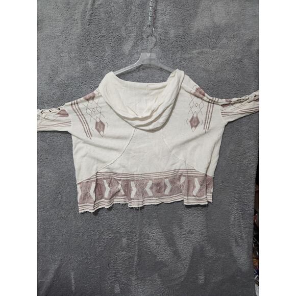 We The Free Multicolor Earth Tone Boho Style Relax Hoodie Size Read Measurements - Picture 5 of 10